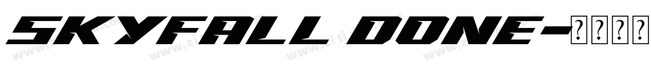 SkyFall Done字体转换